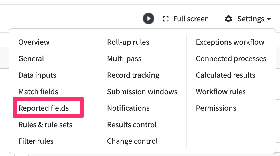 Settings - Reported fields.png